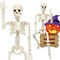 36" Skeleton Halloween Decorations, 3ft Full Body Posable Life Like Skeleton Realistic Human Plastic Bones with Movable Joints for Halloween Party Lawn Haunted House Decor